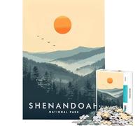 1000 Pieces Jigsaw Puzzles for Teenagers Shenandoah National Park Learning Educational Toys Relaxing Games A Work of Art Gifts Birthday (Size 38x26cm)