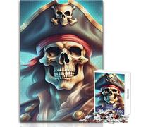 1000 Pieces Jigsaw Puzzles for Teenagers Skulls Bones Pirates Jack Beautiful Design Game Birthday Present Art Work Gift Size 50x75cm