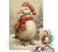 1000 Pieces Jigsaw Puzzles for teenagers Snowy Noel Duck Familienspiel für und Geburtstagsgeschenk, Geschenke75x50cm
