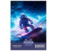 1000 Pieces Jigsaw Puzzles for Teenagers Space Surfer Jigsaw Puzzle Relaxing Games Analysis And Logic Challenging Game Gifts 38x26cm/1000pcs