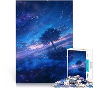 1000 Pieces Jigsaw Puzzles for teenagers Starry Night Reflections Präzisionsschnitt Wunschliste mit dem Weihnachtsmann52x38cm