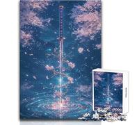 1000 Pieces Jigsaw Puzzles for Teenagers Sword of The Sacred Spring Beautiful Design Game Birthday Present Art Work Gift Size 38x52cm