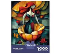 1000 Pieces Jigsaw Puzzles for Teenagers The Birth of Venus - Cubist Minimalist Vision - Vibrant Masterpiece Inspired by Sandro Botticelli Jigsaws for Adults Family Game But Fun And Humorous Christmas