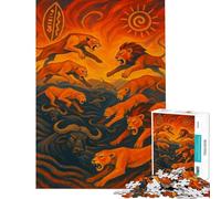 1000 Pieces Jigsaw Puzzles for Teenagers The Hunt of Shadows Educational Challenge Staycation Kill Time Relax Games for 14+ Puzzle Game Offered (38X26cm)