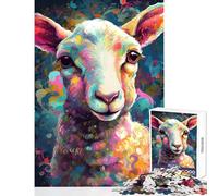 1000 Pieces Jigsaw Puzzles for Teenagers The Innocent Lamb Educational Games Improve Memory Home Decoration Toys Birthday Present, Gifts, (26X38cm)