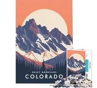 1000 Pieces Jigsaw Puzzles for Teenagers The Rocky Mountains Learning Educational Toys Relaxing Games A Work of Art Gifts Birthday (Size 75x50cm)