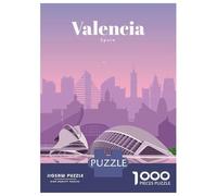 1000 Pieces Jigsaw Puzzles for Teenagers Travel to Valencia Jigsaw Puzzle Relaxing Games Analysis And Logic Challenging Game Gifts 70x50cm/1000pcs