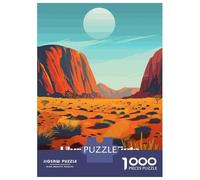 1000 Pieces Jigsaw Puzzles for Teenagers Uluru-Kata Tjuta National Park Australia Jigsaw Puzzle DIY Toys Birthday Present Christmas Birthday Gifts 38x26cm/1000pcs