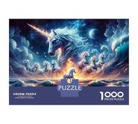 1000 Pieces Jigsaw Puzzles for Teenagers Unicorn Fantasy Art Print Jigsaws for Adults Hands-on Game But Fun And Humorous Unique Birthday And Xmas Gifts 70x50cm/1000pcs
