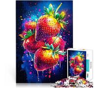 1000 Pieces Jigsaw Puzzles for teenagers Vibrant Strawberries Kitchen Style Schwierig Schwer Geburtstagsgeschenk75x50cm