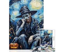 1000 Pieces Jigsaw Puzzles for Teenagers Vincent Van Gogh Halloween Quality Shared Family Enjoyment Lovely Holiday Idea (38x52cm)