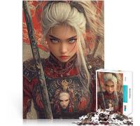 1000 Pieces Jigsaw Puzzles for teenagers Warrior Woman with Sword Präzisionsschnitt Geburtstagsgeschenk, Geschenke38x26cm