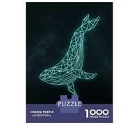 1000 Pieces Jigsaw Puzzles for Teenagers White Tiger in Moonlight Jigsaws for Adults Hands-on Game But Fun And Humorous Unique Birthday And Xmas Gifts 52x38cm/1000pcs