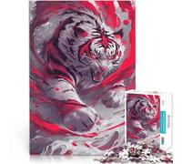 1000 Pieces Jigsaw Puzzles for teenagers White Tiger of the Storm Spielspielzeug Geburtstagsgeschenk, Geschenke75x50cm
