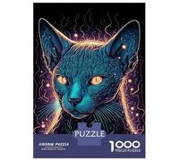 1000 Pieces Jigsaw Puzzles for Teenagers Wild Black Wolf Halloween Jigsaws for Adults Hands-on Game But Fun And Humorous Unique Birthday And Xmas Gifts 52x38cm/1000pcs