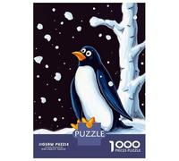 1000 Pieces Jigsaw Puzzles for Teenagers Winter Penguin Meme Jigsaw Puzzle Relaxing Games Analysis And Logic Challenging Game Gifts 38x26cm/1000pcs