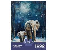 1000 Pieces Jigsaw Puzzles for Teenagers Winters Gentle Giants Jigsaw Puzzle Relaxing Games Analysis And Logic Challenging Game Gifts 38x26cm/1000pcs
