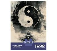 1000 Pieces Jigsaw Puzzles for Teenagers Yin Yang Temple Jigsaw Puzzle Relaxing Games Analysis And Logic Challenging Game Gifts 38x26cm/1000pcs