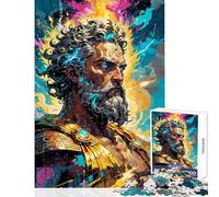 1000 Pieces Jigsaw Puzzles for Teenagers Zeus︰ King of Mount Olympus Practical Game For Family Fun Educational Toy for Birthday, Chrismas (38x52cm)