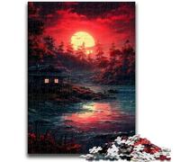 1000 Pieces Jigsaw Puzzles For Teens And Adults A Small Room at Sunset Teenager Puzzles,for Challenging Toy Game And Family Play (75x50cm)