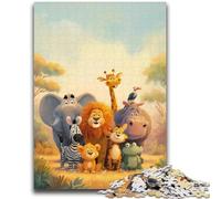 1000 Pieces Jigsaw Puzzles For Teens And Adults African Animal World for Age 14+ Intellectual Game Christmas Birthday Gifts 50x75cm