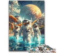 1000 Pieces Jigsaw Puzzles For Teens And Adults Alien Astronaut Challenging Game And Family Play Educational Game for Birthday, Chrismas 50x75cm