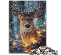 1000 Pieces Jigsaw Puzzles For Teens And Adults An Elegant Deer Brain Teaser Game Educational Game for Birthday, Chrismas for for Age 14 26x38cm