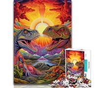 1000 Pieces Jigsaw Puzzles For Teens And Adults Ancient Dinosaurs 1000 Piece Puzzle,Stress Reliever Staycation Kill Time Wishlist with Santa Claus (size 38x26cm)