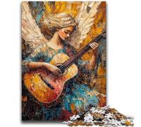 1000 Pieces Jigsaw Puzzles For Teens And Adults Angel Playing Guitar Oil Painting Adult Puzzles,Challenging Game Gifts for Is Ideal As A Gift for The Whole Family (50x75cm)