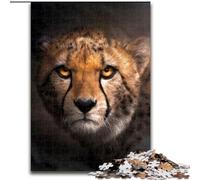 1000 Pieces Jigsaw Puzzles For Teens And Adults Angry Cheetah Portrait, Suitable for Ages 14 And Up Home Decor Deal As Gifts for The Whole Family (Size 50x75cm)