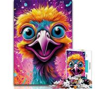 1000 Pieces Jigsaw Puzzles For Teens And Adults Animal Art Ostrich,Toys Educational Games Stress Relieving Great Gifts And Toys (75x50cm)