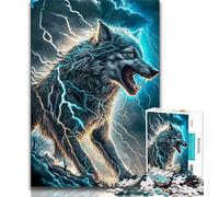 1000 Pieces Jigsaw Puzzles For Teens And Adults Animal Art Wolf 1000 Pieces for Adults,deal As Gifts for The Whole Family for Ages 14+ 38x26cm