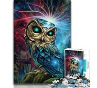 1000 Pieces Jigsaw Puzzles For Teens And Adults Animal Fantasy Owl 1000 Piece Puzzle,Challenging Game Toys Wall Decoration Unique Birthday And Xmas Gifts 26x38cm