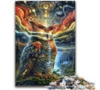 1000 Pieces Jigsaw Puzzles For Teens And Adults Animal Fantasy Owl Family Entertainment Toys with Matching Poster And Trivia Sheet 50x75cm