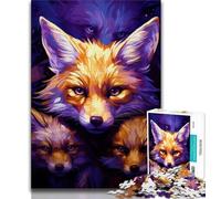 1000 Pieces Jigsaw Puzzles For Teens And Adults Animal Foxes 1000 Pieces for Adults,deal As Gifts for The Whole Family for Ages 14+ 38x26cm