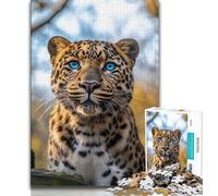 1000 Pieces Jigsaw Puzzles For Teens And Adults Animal Leopard Teenager Puzzles,is Ideal As Gifts for The Whole Family for Age 14 75x50cm