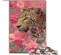 1000 Pieces Jigsaw Puzzles For Teens And Adults Animal Leopard, Toys Educational Games Stress Relieving Wall Decoration (Size 50x75cm)