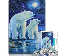 1000 Pieces Jigsaw Puzzles For Teens And Adults Animal Polar Bear 1000 Pieces for Adults,deal As Gifts for The Whole Family for Ages 14+ 38x26cm