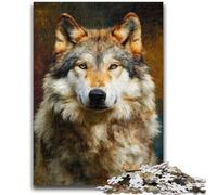 1000 Pieces Jigsaw Puzzles For Teens And Adults Animal Wolf Art Challenging Game And Family Play Educational Game for Birthday, Chrismas 50x75cm