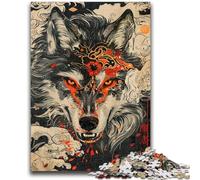 1000 Pieces Jigsaw Puzzles For Teens And Adults Animal Wolf Art Suitable for People Aged 14 And Above Educational Game Challenge Toy Gift For Birthdays 26x38cm