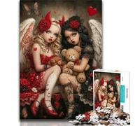 1000 Pieces Jigsaw Puzzles For Teens And Adults Anime Evil Girl,for Educational Game Challenge Toy Birthday Present,Gifts,Wall Art 75x50cm