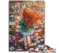 1000 Pieces Jigsaw Puzzles For Teens And Adults Anime Little Girl Adult Puzzles,Family Educational Games Home Decoration Gift (75x50cm)