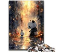 1000 Pieces Jigsaw Puzzles For Teens And Adults Anime Panda for Age 14+ Intellectual Game Christmas Birthday Gifts 26x38cm