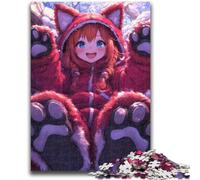 1000 Pieces Jigsaw Puzzles For Teens And Adults Anime Red Panda Girl 1000 Piece Puzzle,Challenging Game Toys Wall Decoration Unique Birthday And Xmas Gifts (75x50cm)