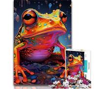 1000 Pieces Jigsaw Puzzles For Teens And Adults Art Animal Frog Puzzles for Teenagers,Educational Games Wall Decoration Unique Birthday And Xmas Gifts (size 75x50cm)