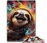 1000 Pieces Jigsaw Puzzles For Teens And Adults Art Animal Sloth 1000 Pieces for Adults,deal As Gifts for The Whole Family for Ages 14+ (26x38cm)