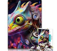 1000 Pieces Jigsaw Puzzles For Teens And Adults Art Chameleon Teenager Puzzles,Educational Stress Relief Toy Great Gifts And Toys (size 38x26cm)