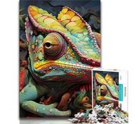 1000 Pieces Jigsaw Puzzles For Teens And Adults Art Chameleon Teenager Puzzles,Toys Educational Games Stress Relieving Unique Birthday And Gifts (size 75x50cm)