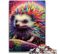 1000 Pieces Jigsaw Puzzles For Teens And Adults Art Hedgehog Puzzles for Adults,Learning Educational Toys Family Games Gifts for Friends And Family (38x26cm)