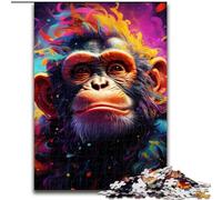 1000 Pieces Jigsaw Puzzles For Teens And Adults Art Monkey,Artistic Wall Decor & Birthday Gift Idea for Friends,Home Office 50x75cm